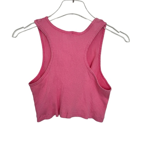 Exclusive of Decoration | Pink Crop Tank Top Size Large. - Picture 2 of 2